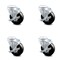Service Caster 4 Inch Hard Rubber Wheel Swivel Bolt Hole Caster Set with Brake SCC-BH20S414-HRS-TLB-4 - alternate 1